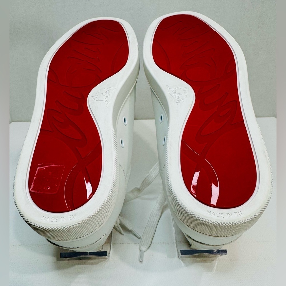 Christian Louboutin Louis Junior Spikes Leather Sneakers Size EU-42 Men’s Size 9 - Picture 11 of 15